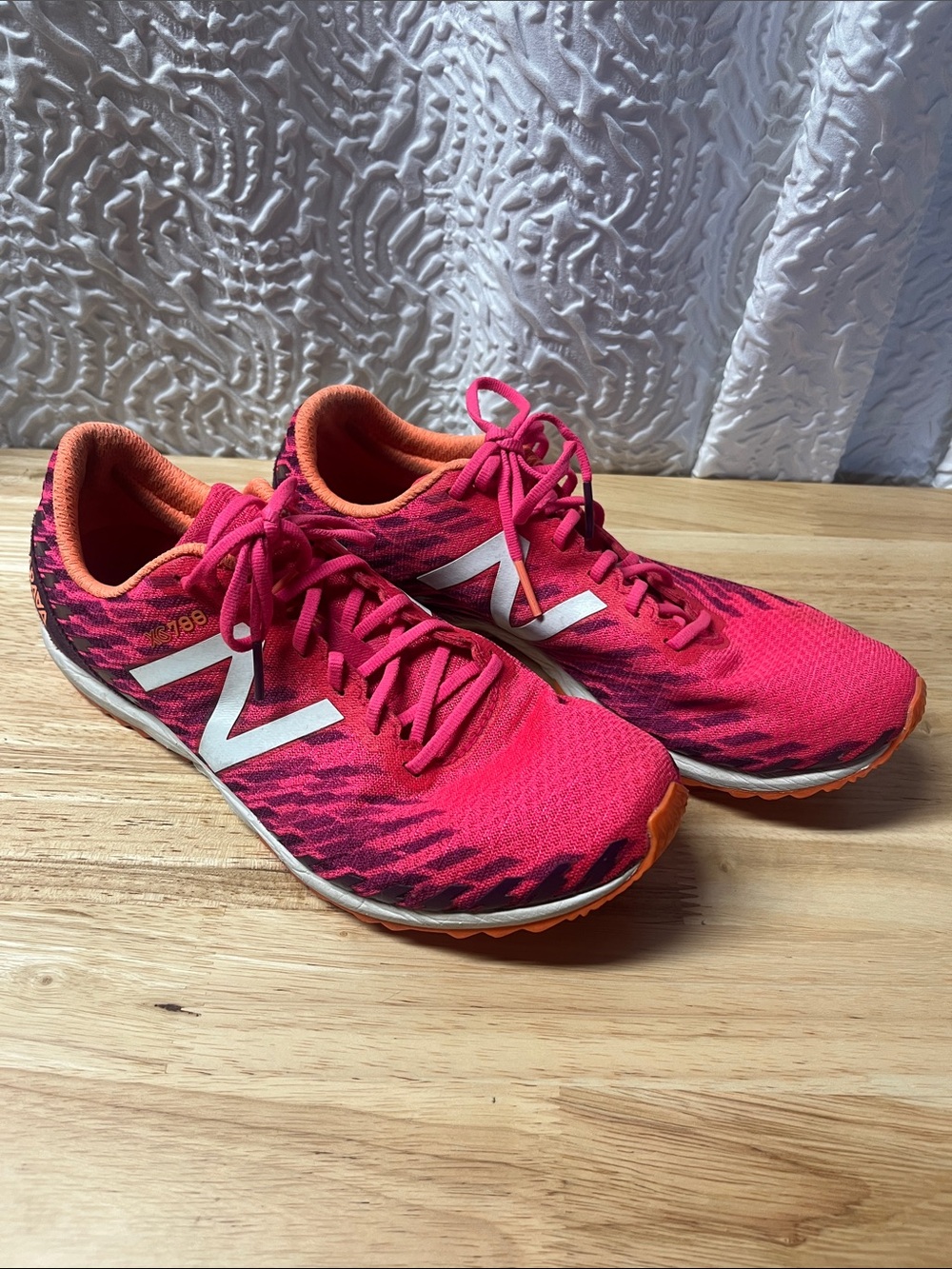 New Balance XC700 v5 Cross Country Racing Shoes Pink/Orange Women's 7.5
